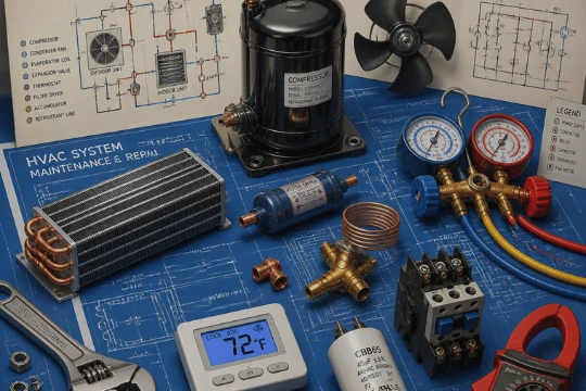 Quality HVAC Replacement Parts supporting long-term HVAC system performance and reliability