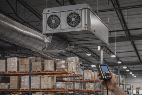 Rooftop HVAC Units delivering reliable climate control for warehouses and industrial buildings.