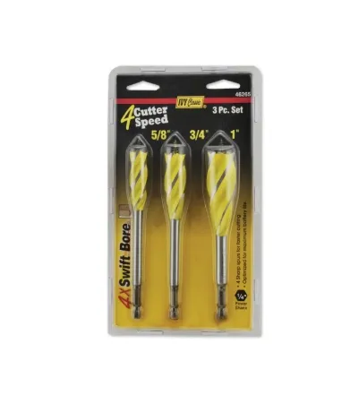 3 Pc Set-Swift Bore 4-Cutter Auger Bit