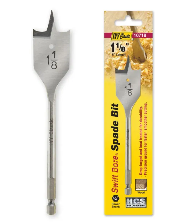 [IVY 10718] 1-1/8 x 6" Spade Bit