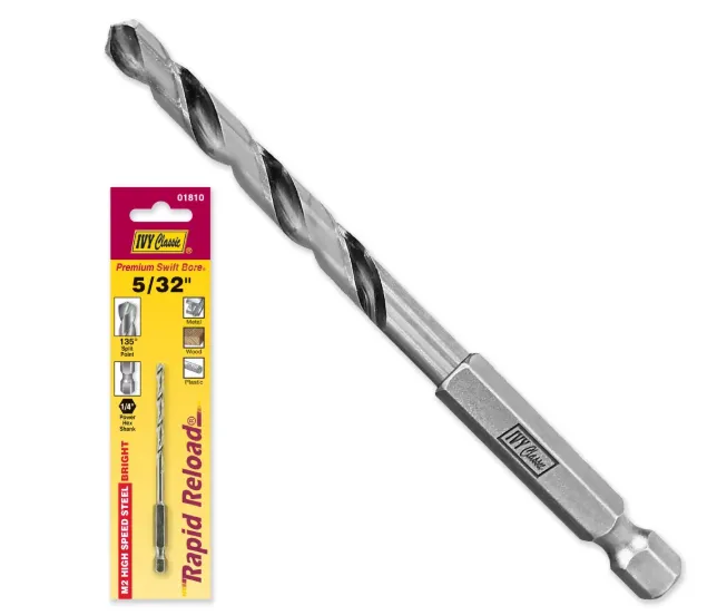 5/32" M2 HSS Quick Change Drill Bit