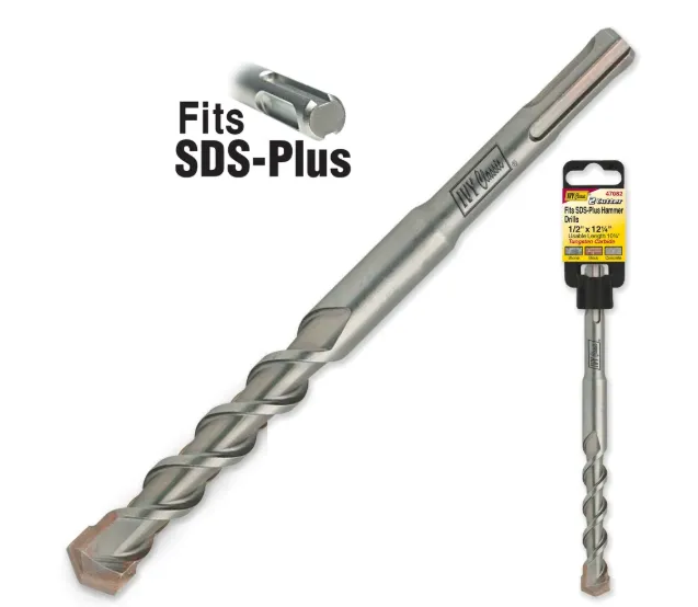 [IVY 47082] 1/2 x 12-1/4" Fits SDS Plus Hammer Drill Bit