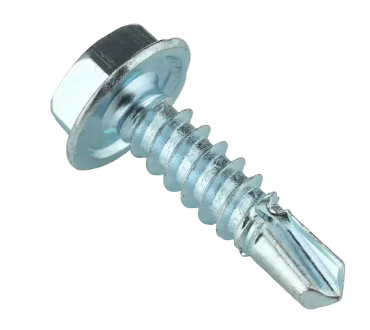 10 x 1" Hex Washer Self Drill Screw (Qty 100)