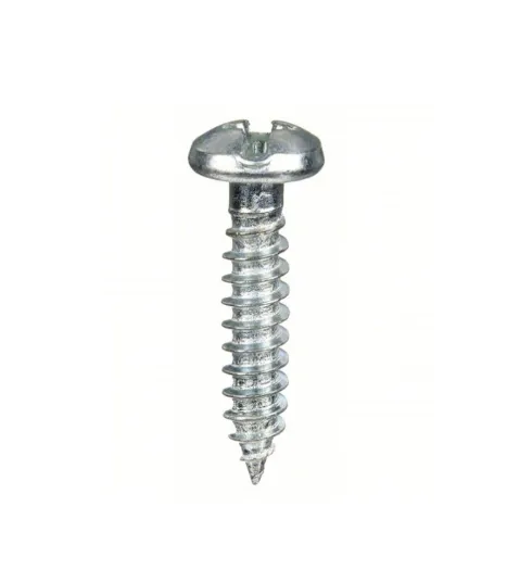 8-15 x 1" Pan Combo Tapping Screw Zinc (Grade A)  (Qty 100)