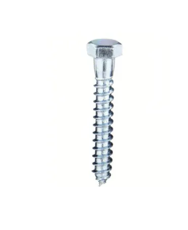 3/8"-7 x 6" Hex Lag Screw FT Zinc (Qty 50)