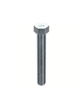3/8"-16 x 4" Hex Tap Bolt FT Zinc (Grade A) (Qty 50)