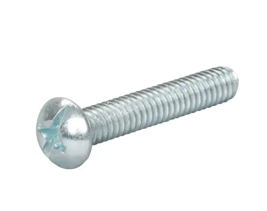 1/4"-20 x 2" Round Combo Machine Screw (Grade A) (Qty 100)