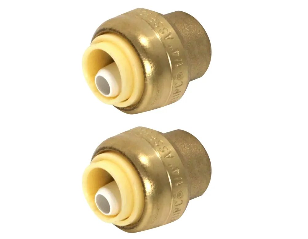 1/4" XFITTING PIECES  PUSH FIT CAP CERTIFIED