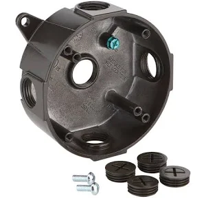 4' ROUND 5 HOLES 1/2' WEATHERPROOF BOX