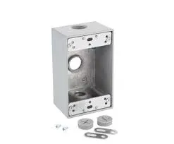 1-GANG 5 HOLES 3/4" GRAY WEATHERPROOF BOX