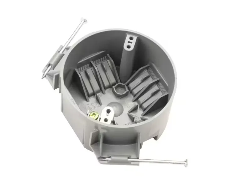 Round 18 Cu.In. PVC New Work Electrical Ceiling Box