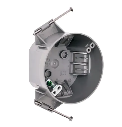 Round 20 Cu.In. PVC New Work Electrical Ceiling Box