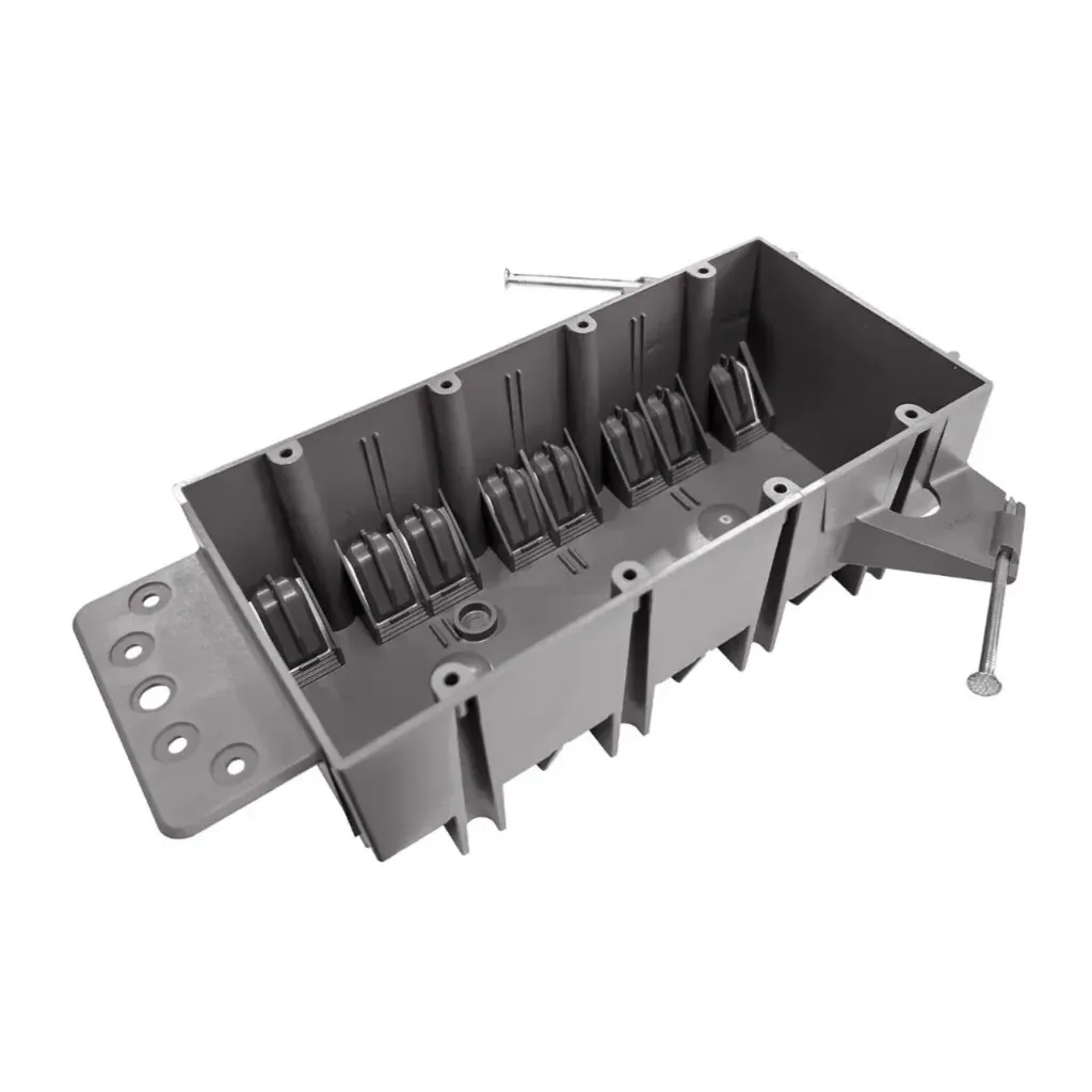 4-Gang 69 Cu.In. PVC New Work Electrical Outlet/Switch Box