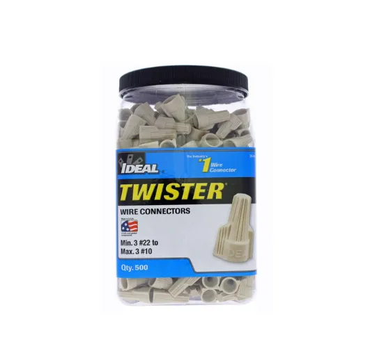 IDEAL Tan Twister Wire Connector, Jar of 500