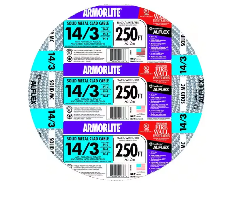 BX 14/3 MC (250FT) ALUMINUM