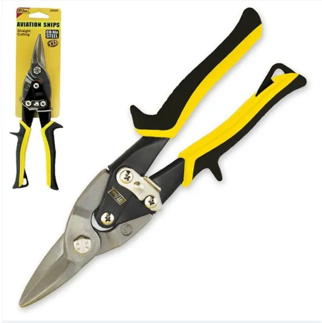 10" Straight Aviation Snips Yellow