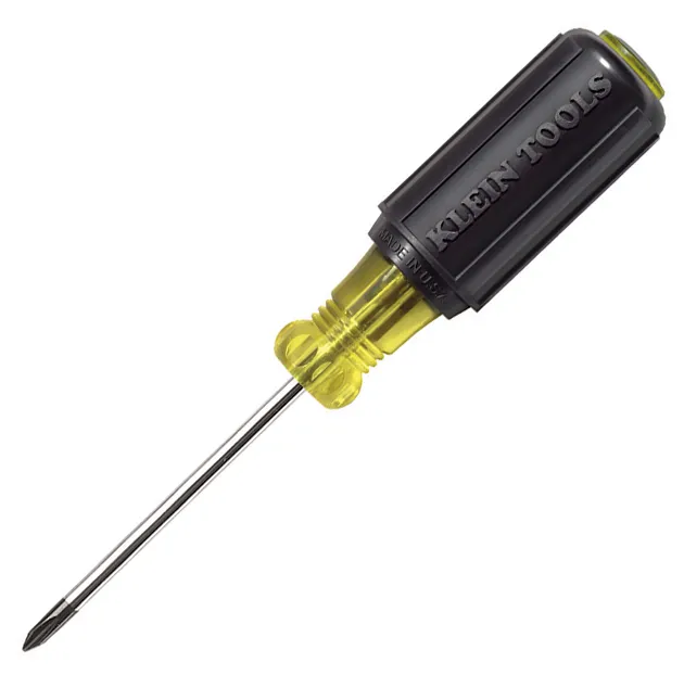 #1 PHILLIPS SCREWDRIVER, 3-INCH ROUND SHANK