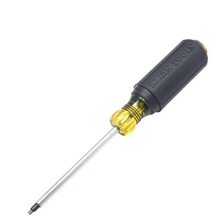 #2 SQUARE SCREWDRIVER WITH 4-INCH ROUND SHANK..