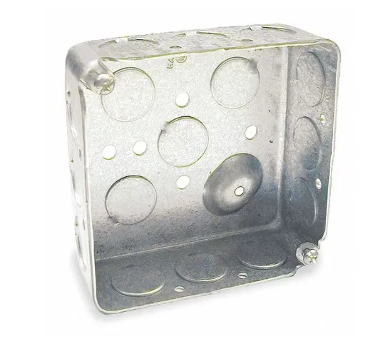 4'' SQ. BOX WITH 1-2"-3/4-KO'S-R238,R239
