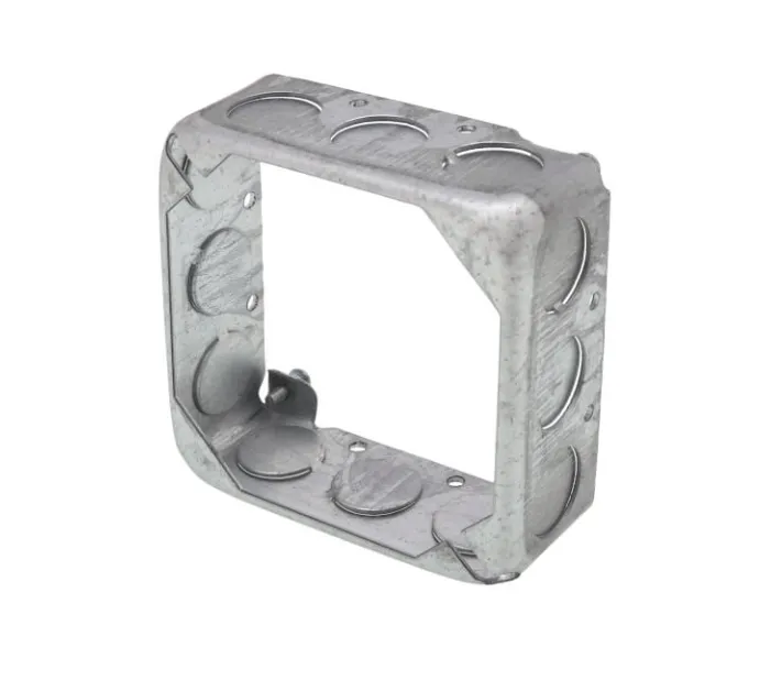 4" SQUARE EXT. RING DRAWN WITH 1/2" KO ADAP