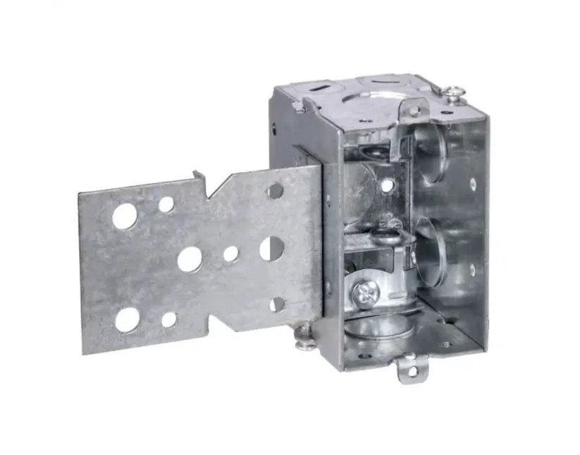 3" X 2" SWITCH BOX,2-1/2" DEEP GANGABLE, BX, FACING UP BRACKET