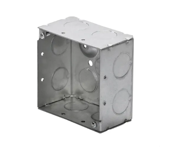 4" DEPTH BOX W/ 1/2" & 3/4" KOS, 2-1/8" SQUARE; KL-52151P-5075