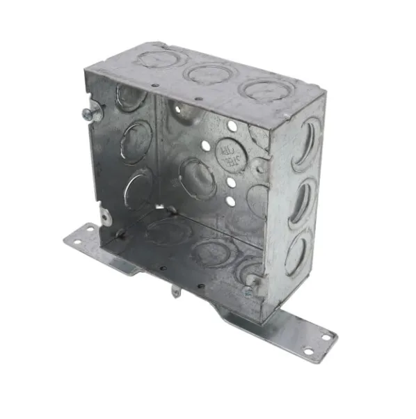 4-11/16" SQUARE BOX 2-1/8' DEEP W/UP &DOWN SIDE BRACKET