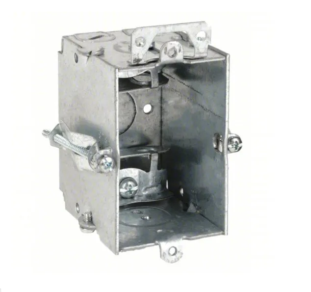 3" X 2" SWITCH BOX, 2-3/4" DEEP GANGABLE W/ 1/2" & 3/4" KOS