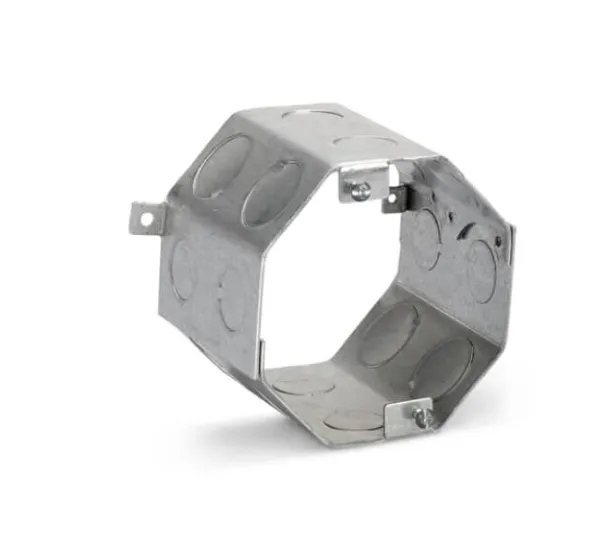 3-1/2" DEEP OCTAGON CONCRETE RING W/ 1/2 AND 3/4" KO'S C273