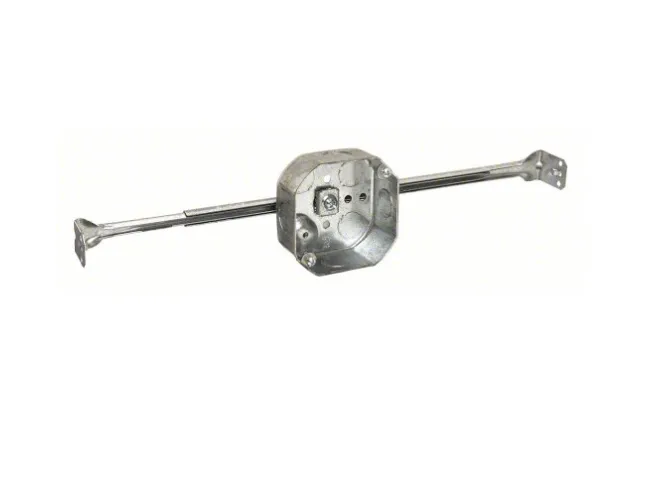 [WY925] 4" OCTAGON HEAVY DUTY CEILING FAN SUPPORT BAR BOX; OB-925
