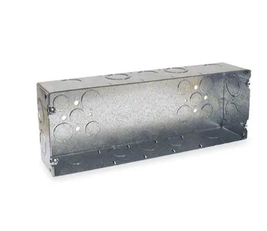 5-GANG BOX, 2-1/2" DEEP W/KO'S