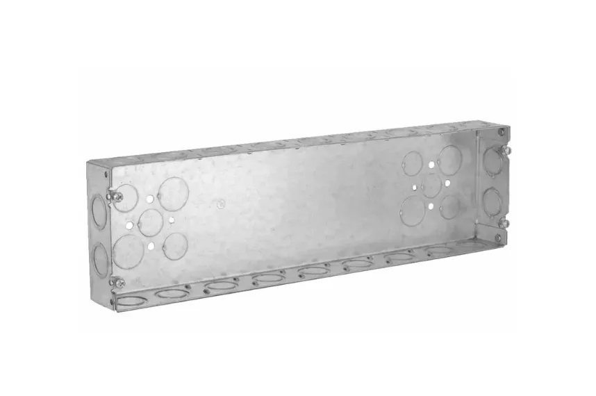 7-GANG BOX, 1-5/8" DEEP W/KO'S