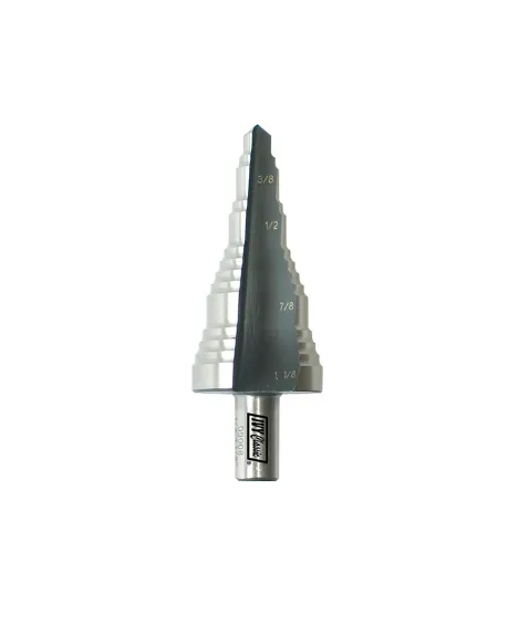 5 Holes 1/4 ­ 1­1/8" Step Drill Bit